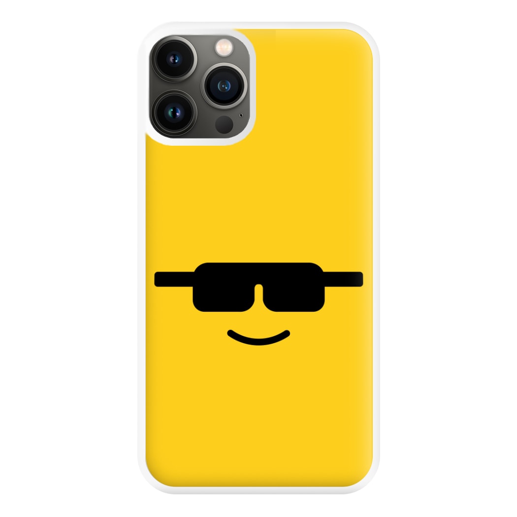 Brick Face Sunglasses Phone Case for iPhone 13 Pro Max