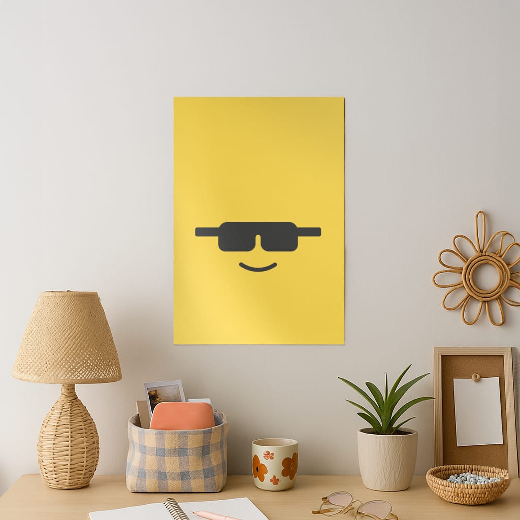 Brick Face Sunglasses Art Print