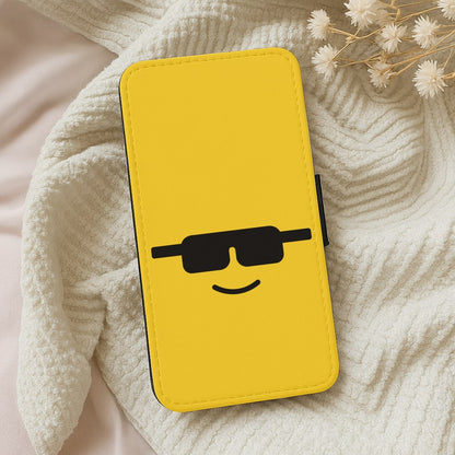 Brick Face Sunglasses Wallet Phone Case