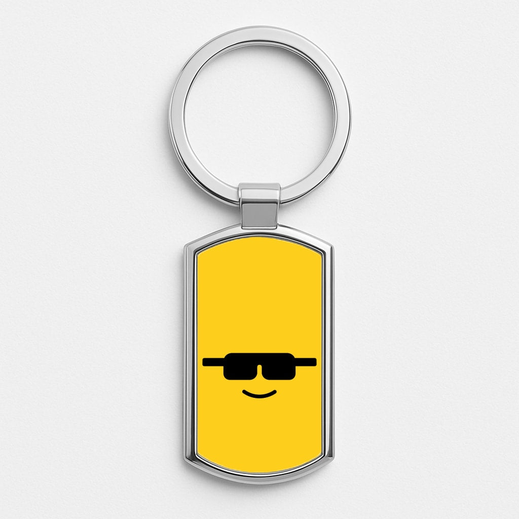 Brick Face Sunglasses Luxury Keyring