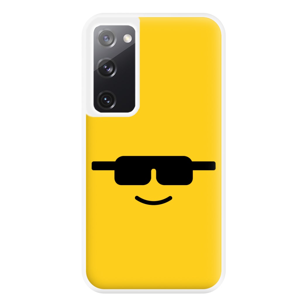 Brick Face Sunglasses Phone Case for Galaxy S20FE