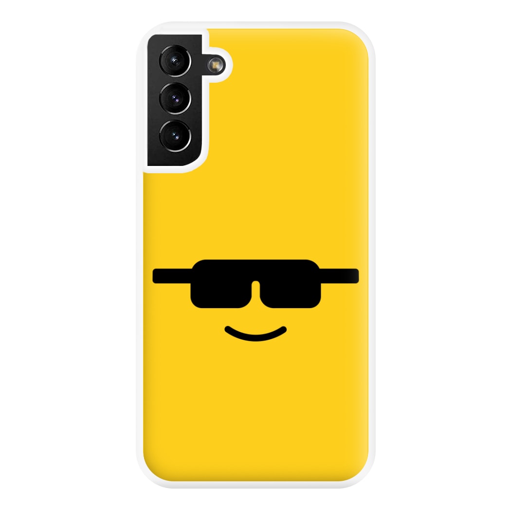 Brick Face Sunglasses Phone Case for Galaxy S21 Plus