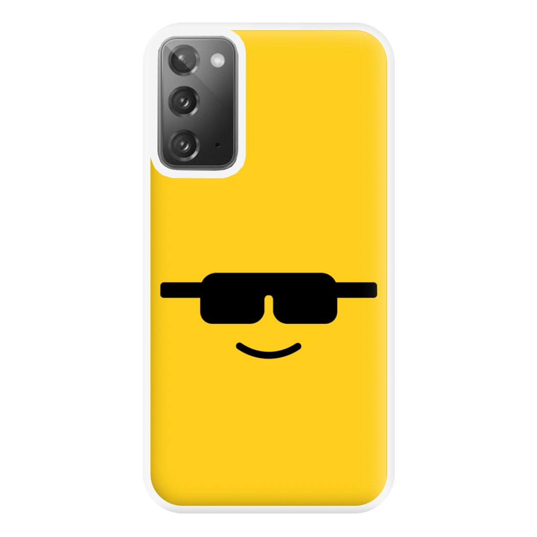 Brick Face Sunglasses Phone Case for Galaxy Note 20 Ultra