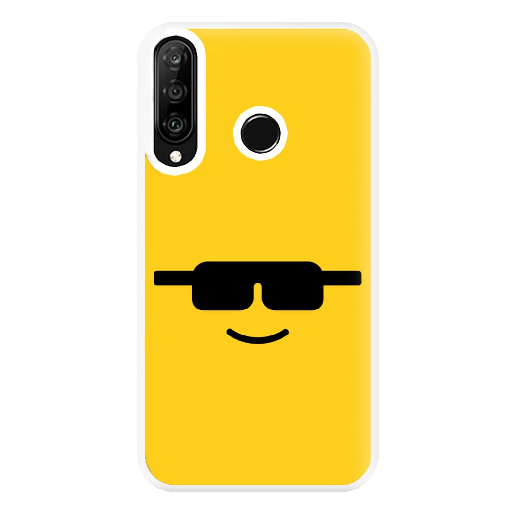 Brick Face Sunglasses Phone Case for Huawei P30 Lite