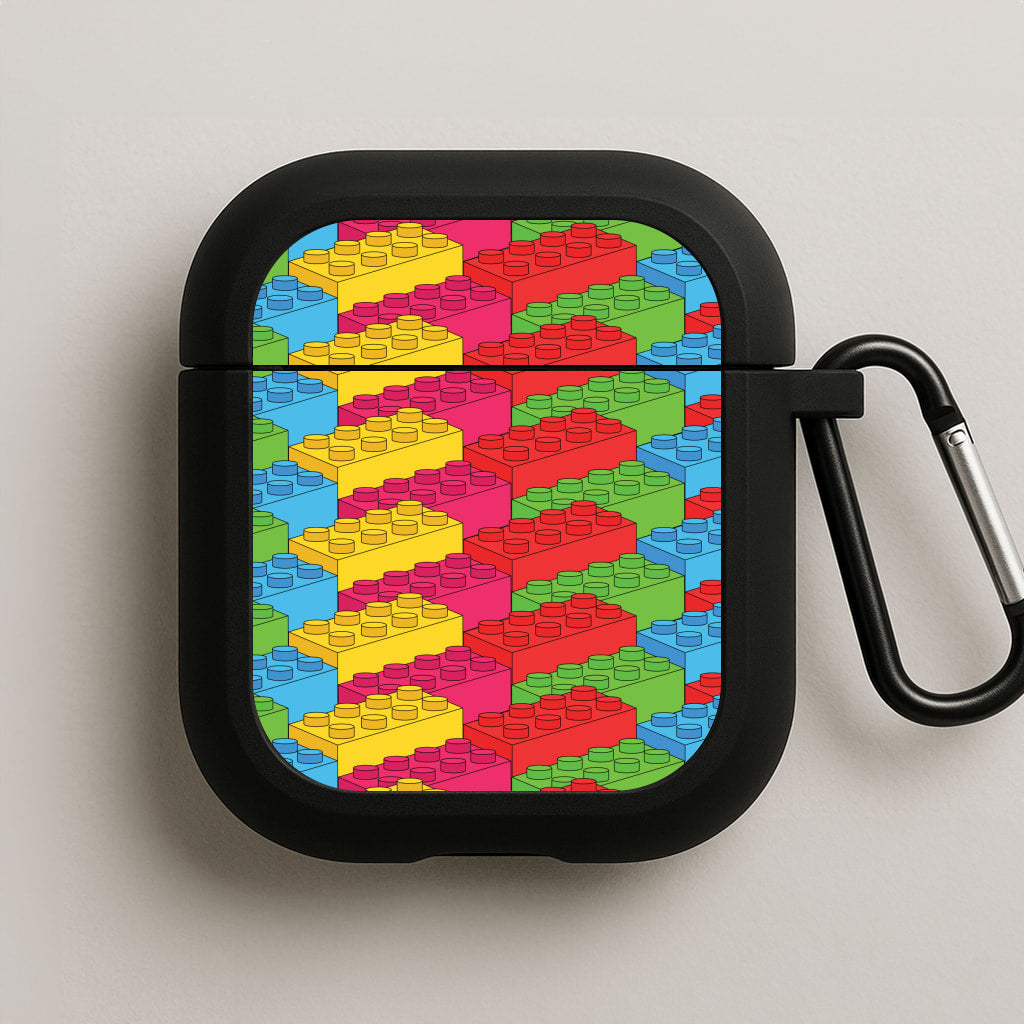 Bricks Isometric Pattern AirPods Case