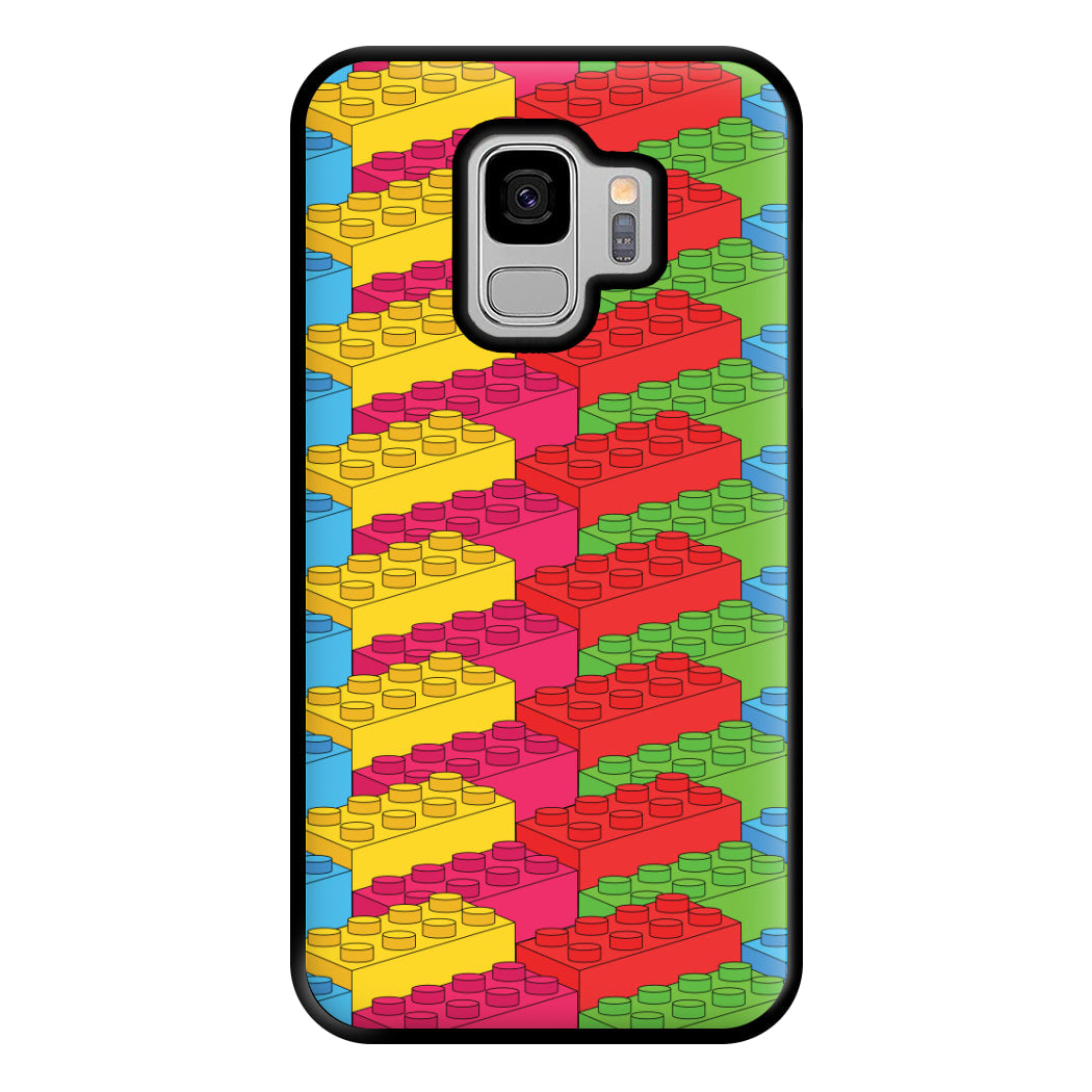 Bricks Isometric Pattern Phone Case for Galaxy S9 Plus