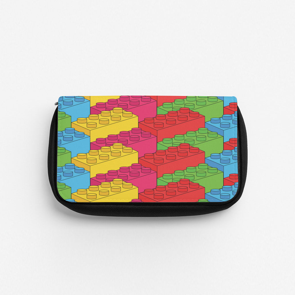 Bricks Isometric Pattern Pencil Case