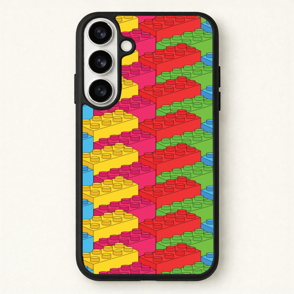 Bricks Isometric Pattern Phone Case for Galaxy S26 Plus