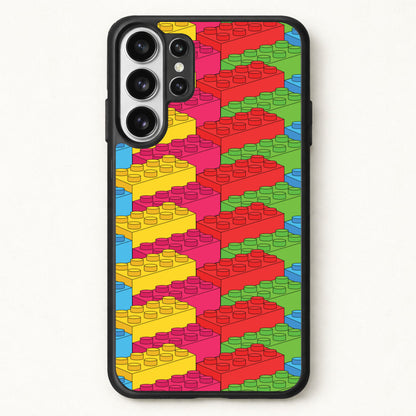 Bricks Isometric Pattern Phone Case for Galaxy S26 Ultra
