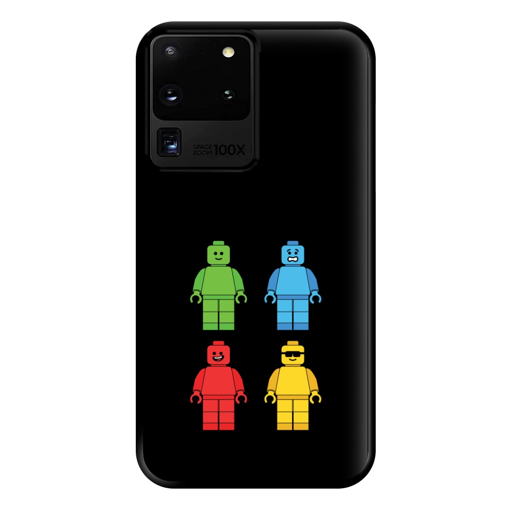 Bricks Figures Rainbow Phone Case for Galaxy S20 Ultra