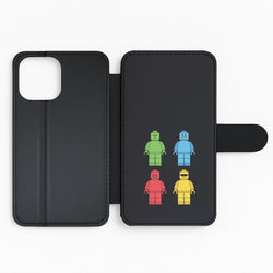 Bricks Figures Rainbow Flip Phone Case