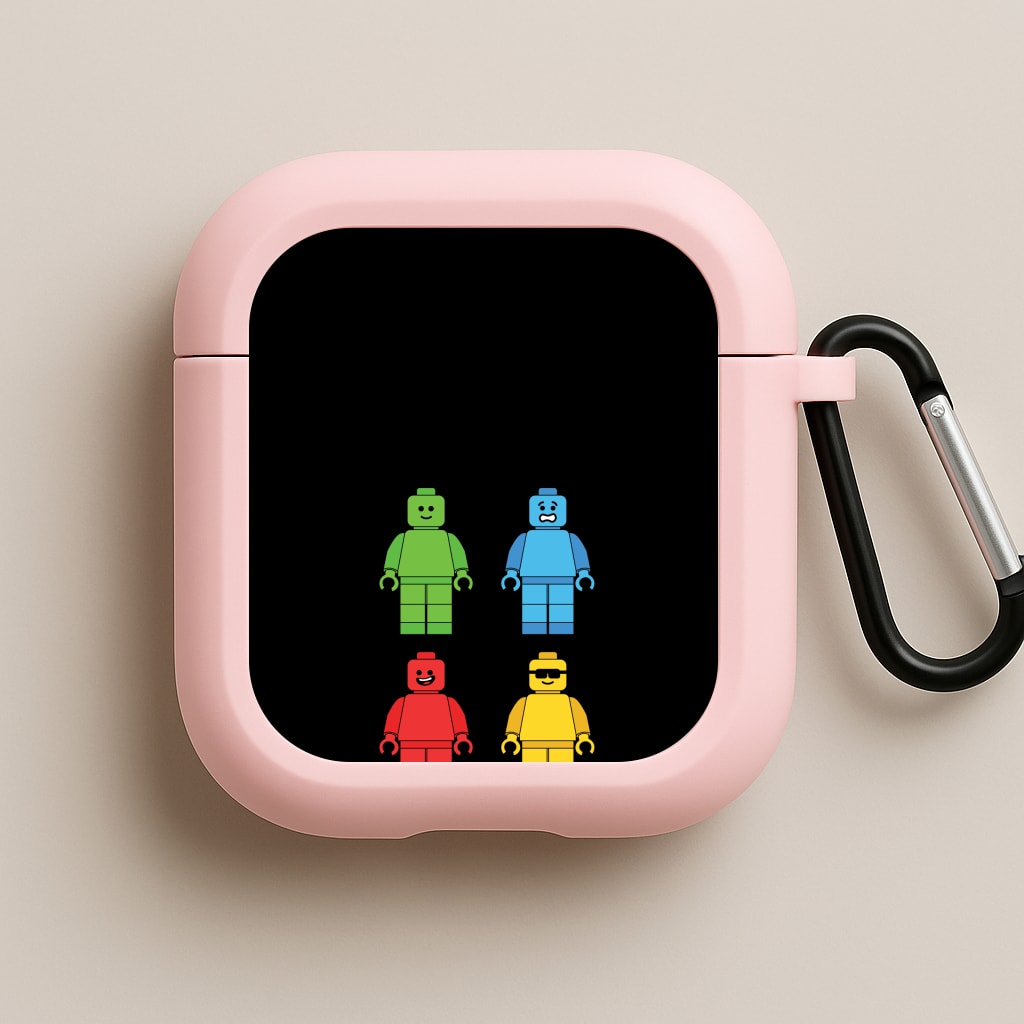 Bricks Figures Rainbow Pink AirPods Case