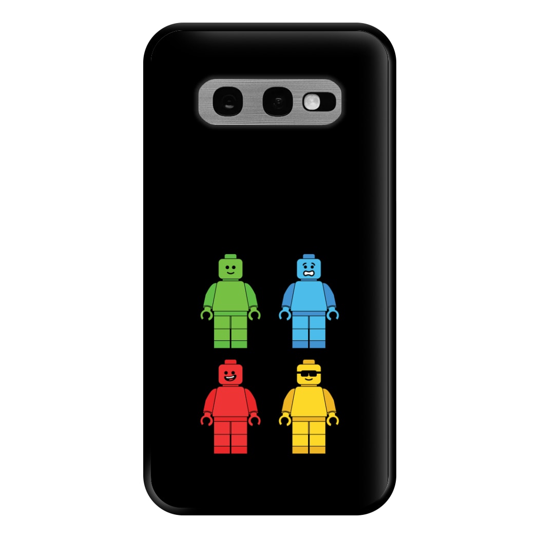 Bricks Figures Rainbow Phone Case for Galaxy S10e