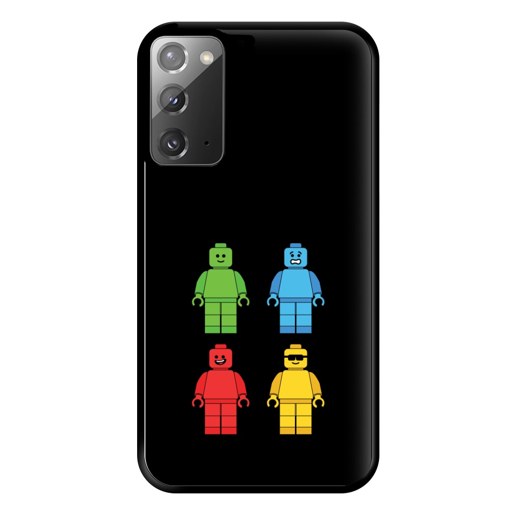 Bricks Figures Rainbow Phone Case for Galaxy Note 20 Ultra