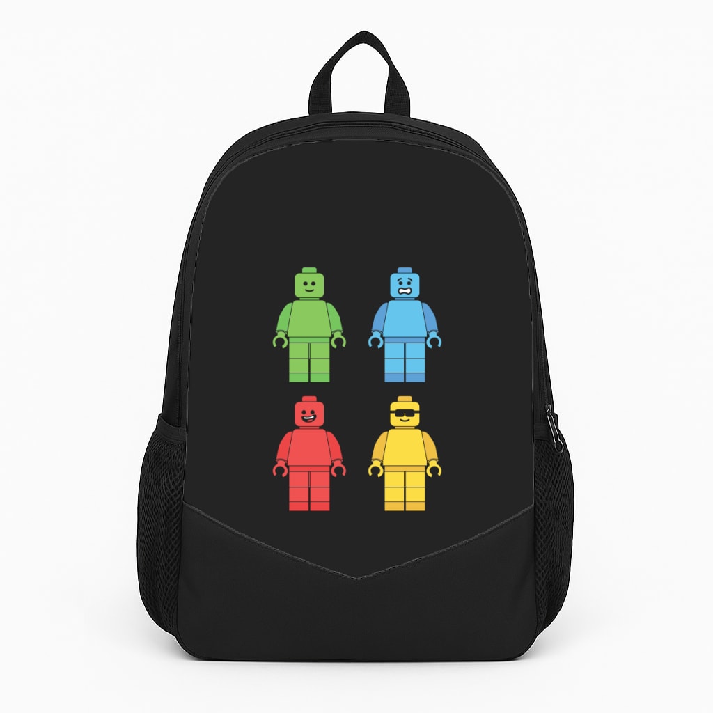 Bricks Figures Rainbow Backpack
