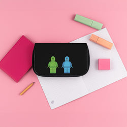 Bricks Figures Rainbow Pencil Case