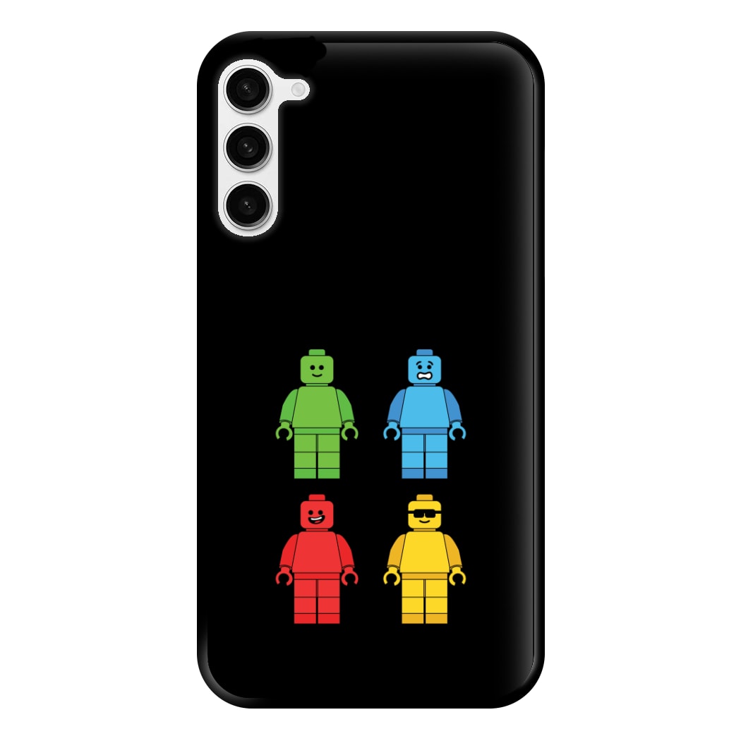 Bricks Figures Rainbow Phone Case for Galaxy S23 Plus