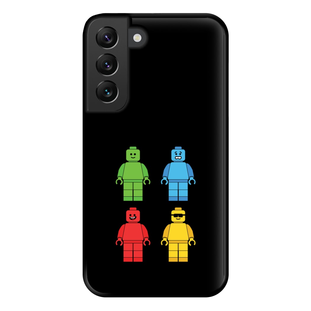Bricks Figures Rainbow Phone Case for Galaxy S22 Plus