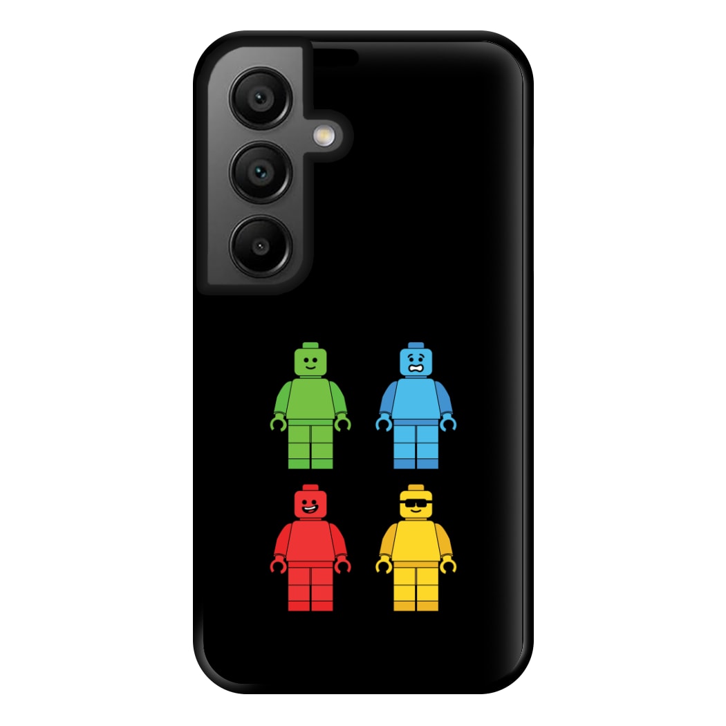 Bricks Figures Rainbow Phone Case for Galaxy A56