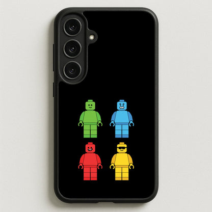 Bricks Figures Rainbow Phone Case for Galaxy S25FE