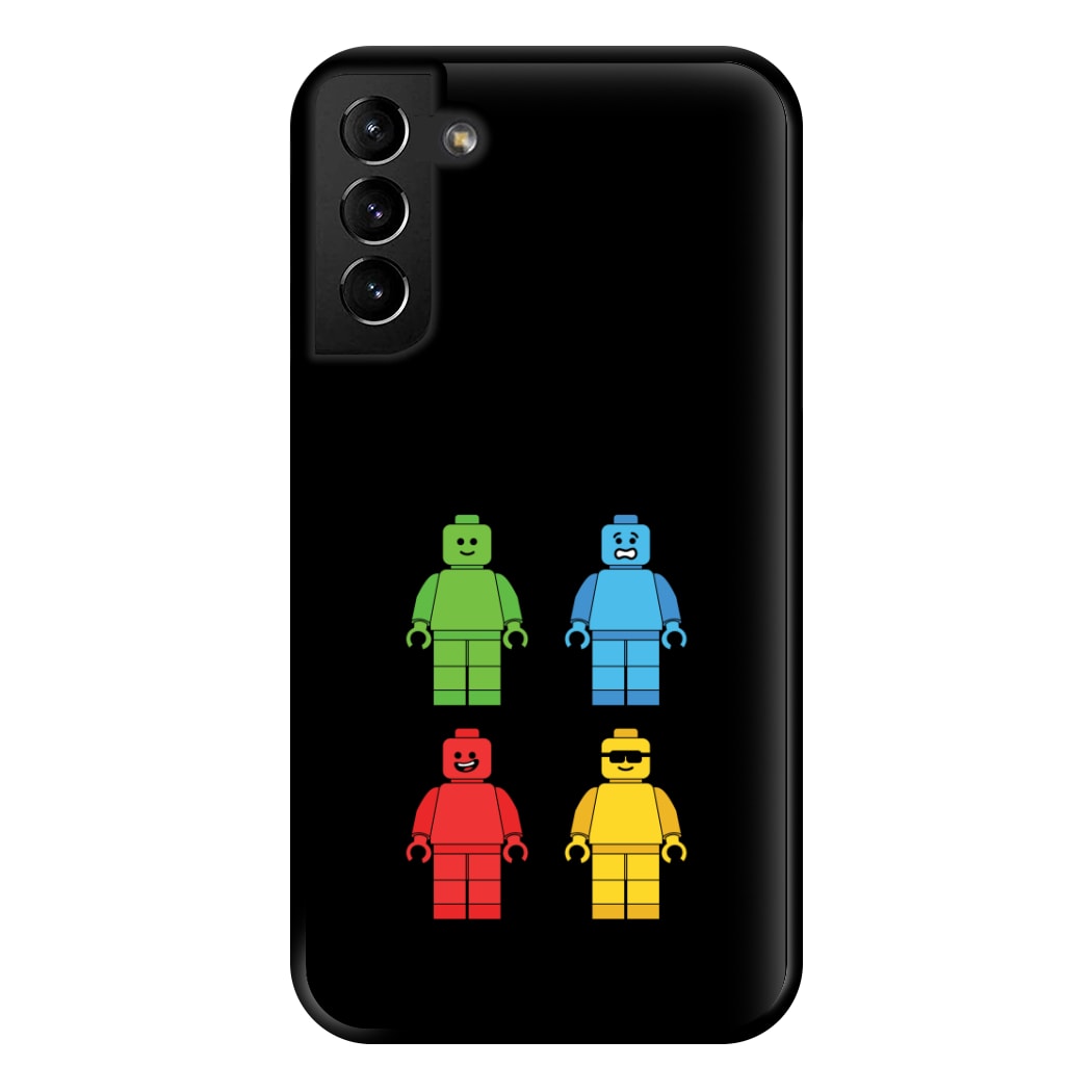 Bricks Figures Rainbow Phone Case for Galaxy S21 Plus