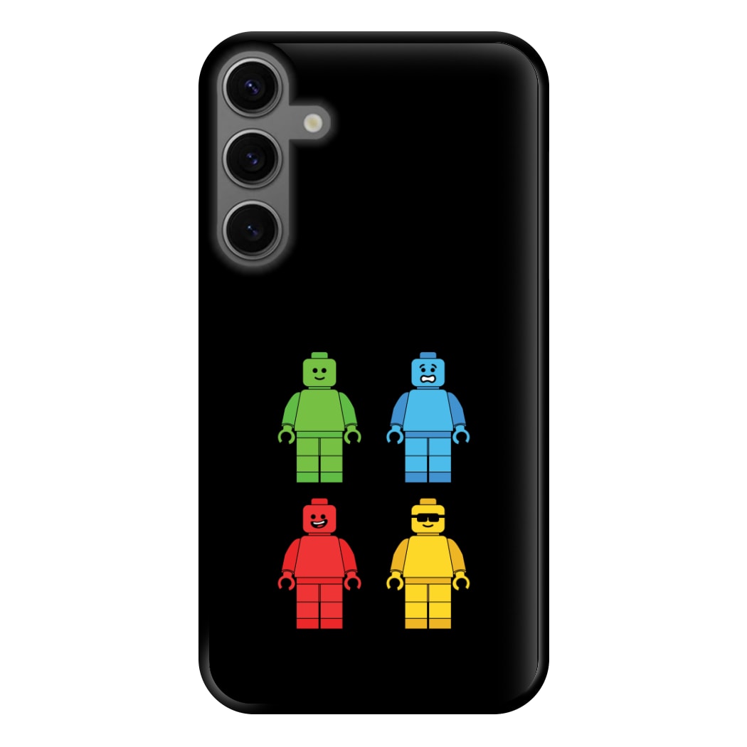 Bricks Figures Rainbow Phone Case for Galaxy S23FE
