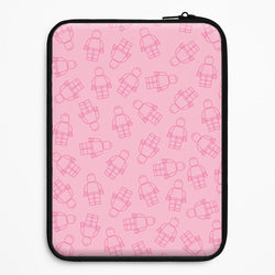 Bricks Figures Pattern Pink Universal Laptop Sleeve