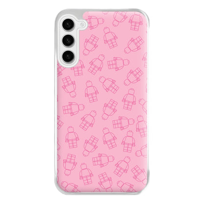 Bricks Figures Pattern Pink Phone Case for Galaxy S23FE
