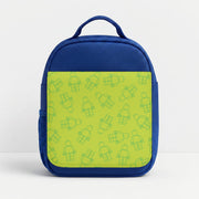 Bricks Figures Pattern Green Lunchbox 4