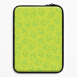 Bricks Figures Pattern Green Universal Laptop Sleeve