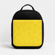 Bricks Figures Pattern Yellow Lunchbox 1