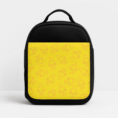 Bricks Figures Pattern Yellow Lunchbox