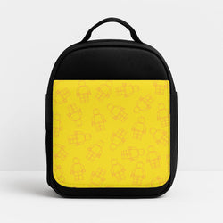 Bricks Figures Pattern Yellow Insulated Lunchbox
