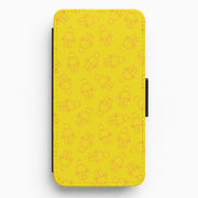 Bricks Figures Pattern Yellow Flip / Wallet Phone Case 1