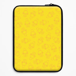 Bricks Figures Pattern Yellow Universal Laptop Sleeve