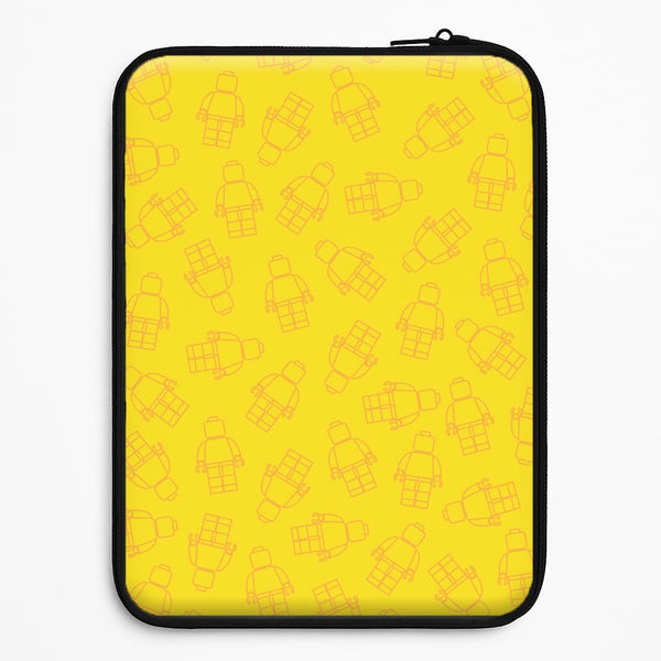 Bricks Figures Pattern Yellow Universal Laptop Sleeve