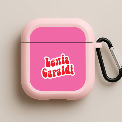Red Name Pink AirPods Case