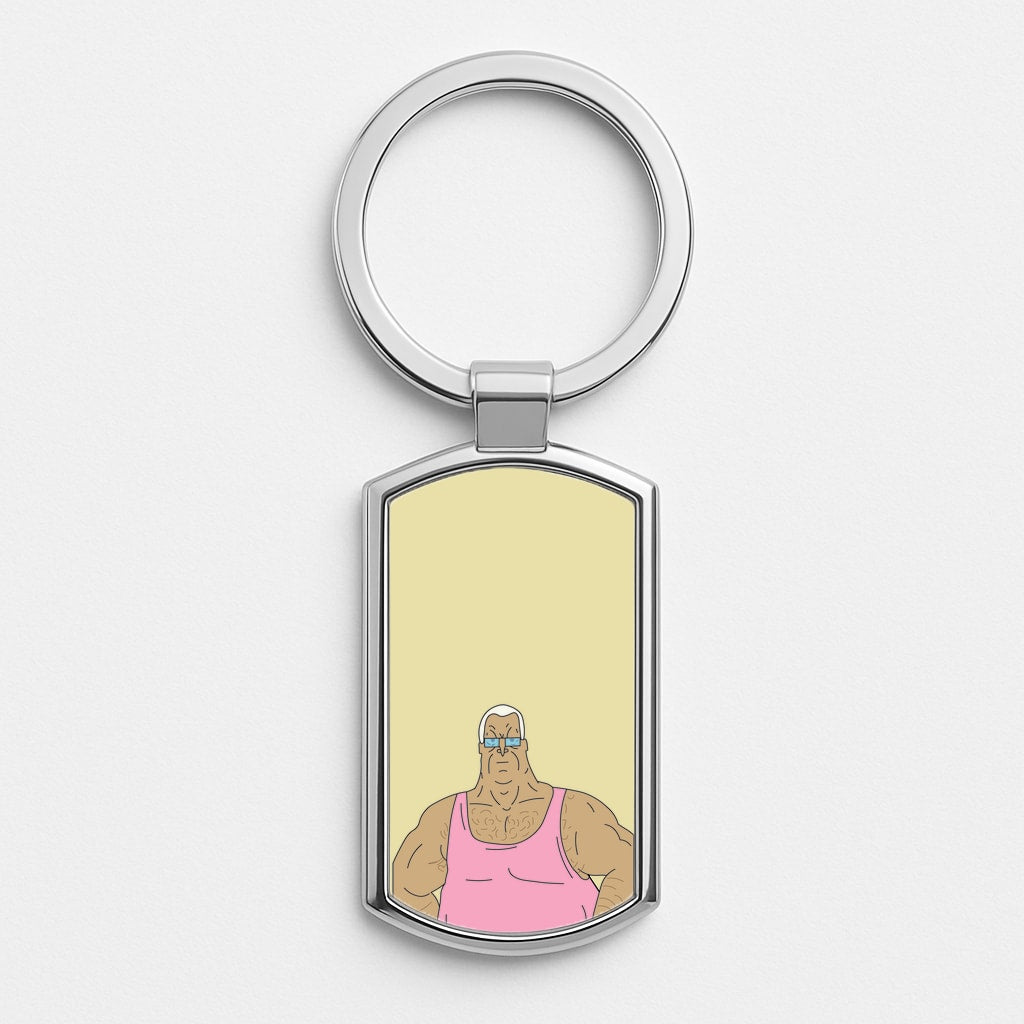 Lezly Mackerel Silver Keyring
