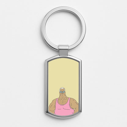 Lezly Mackerel Silver Keyring