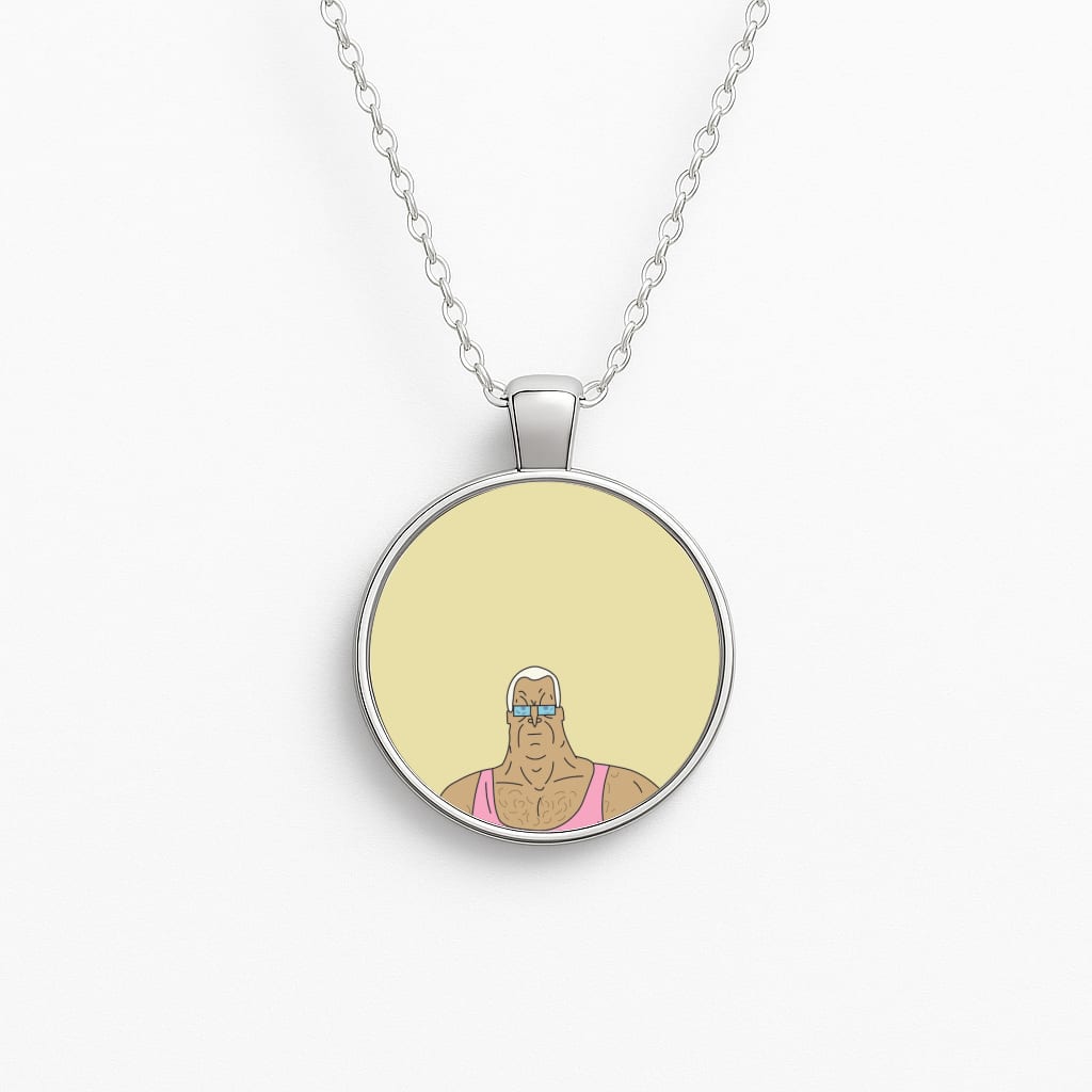 Lezly Mackerel Circle Necklace