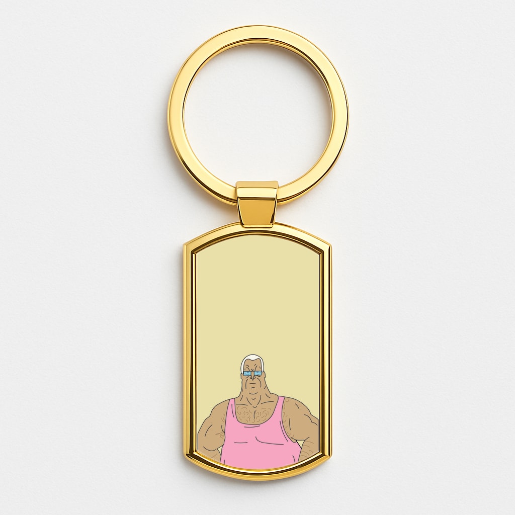 Lezly Mackerel Gold Keyring