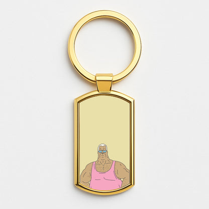 Lezly Mackerel Gold Keyring