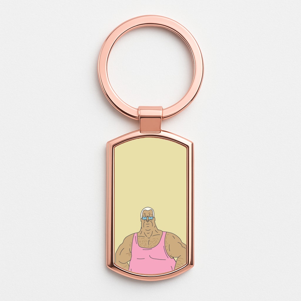 Lezly Mackerel Rose Gold Keyring