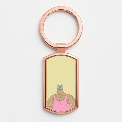 Lezly Mackerel Rose Gold Keyring