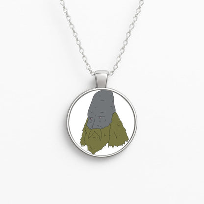 Donny Face Circle Necklace