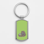 Johnno - Big Lez Silver Keyring
