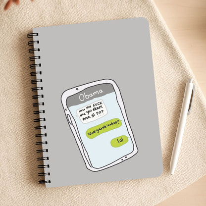 Messaging Obama Notepad