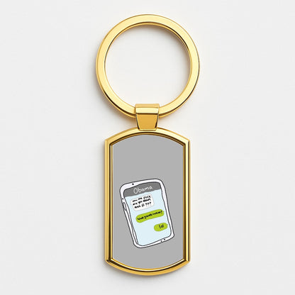 Messaging Obama Gold Keyring