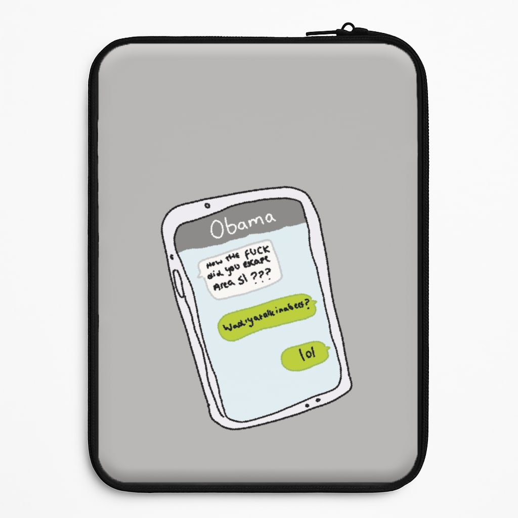 Messaging Obama Laptop Sleeve