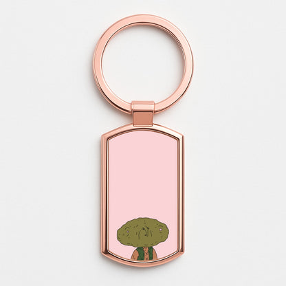 Nugget Man Rose Gold Keyring
